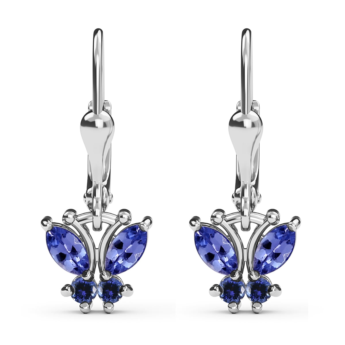 14K Dainty Tanzanite Stud Earrings Gift For Her Pearl Earrings Gemstone Earrings Anniversary Gift Minimalist Earrings Handmade Jewelry