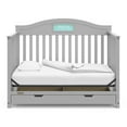 Graco Story 5in1 Convertible Baby Crib with Drawer, Pebble Gray