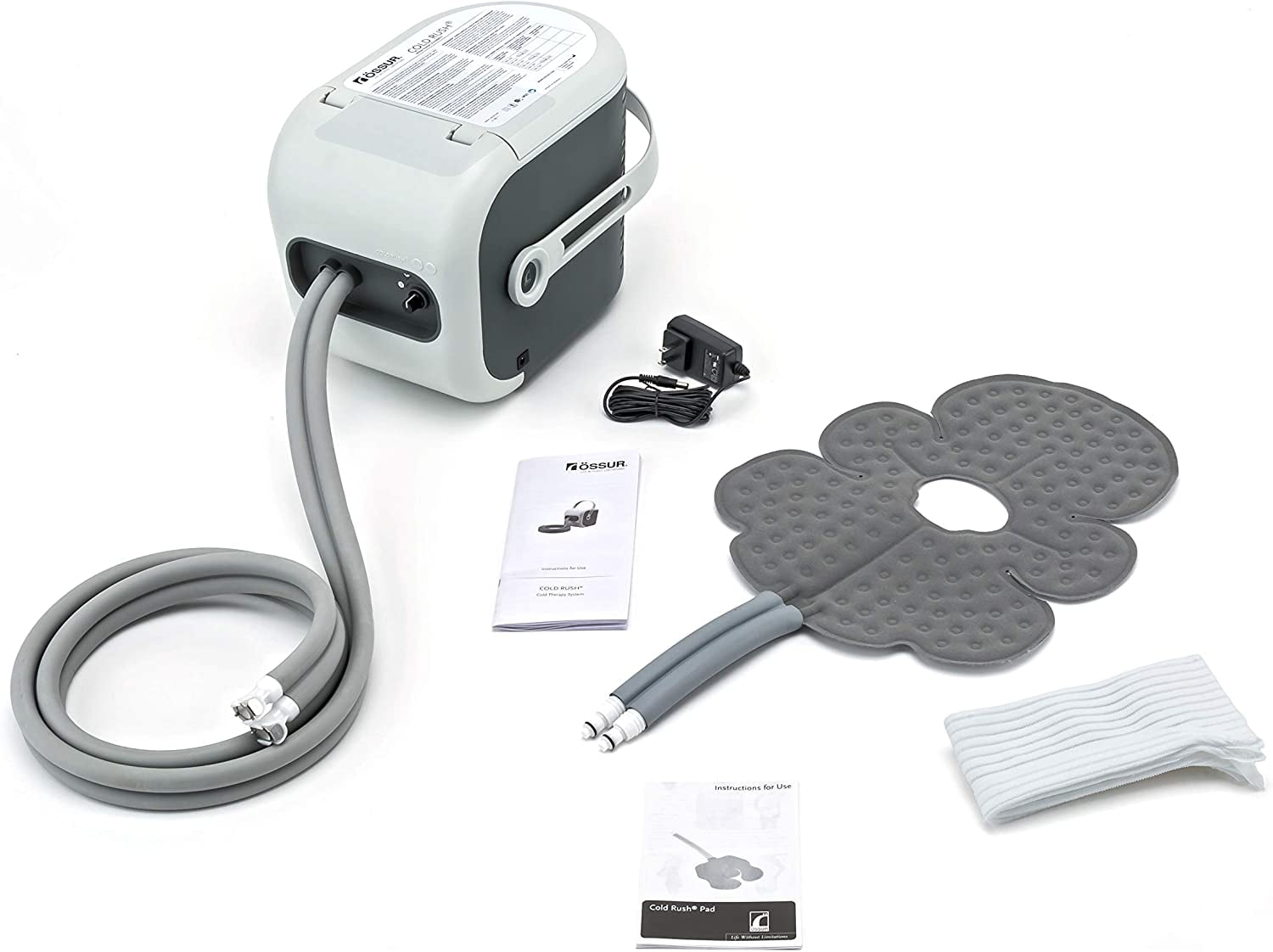 Ossur Cold Rush Therapy Machine System With Knee Pad Ergonomic