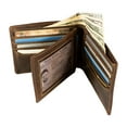 thumbnail image 2 of Hunter Leather RFID Blocking Mens Multi-Card ID Holder Bifold Wallet, Brown, 2 of 9