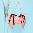 thumbnail image 3 of Bolso de hombro con zapatilla con la cremallera Bowknot Handbag para el trabajo de la fiesta Uso diario Rosa, 3 of 8