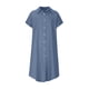 thumbnail image 3 of Vestido Vestido largo informal con cuello de solapa, vestido clásico holgado para mujer, traje diario sencillo Ygjytge Azul oscuro T L para Mujer, 3 of 9