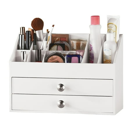 White Wood Makeup Organiser Saubhaya Makeup