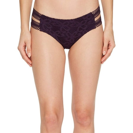 Becca Womens Swimsuit - Becca NEW Purple Plum Womens Size Small S Bikini Bottom Crochet Swimwear