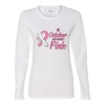 thumbnail image 2 of Wild Bobby In October We Wear Pink Awareness Breast Cancer Awareness Women Graphic Long Sleeve T-Shirt, White, Medium, 2 of 6