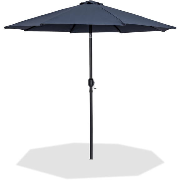 Meridian Furniture Fiji Grey Polyester Patio Umbrella