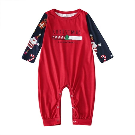 

Rovga Christmas Printed Parent-Child Long Sleeve Casual Pajamas Set Home Clothes Parent-Child Clothing
