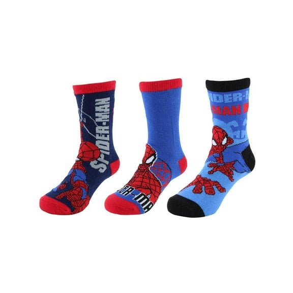 Textiel Trade Boy's Marvel Spider Man's New Day Novelty Socks (3 Pairs)