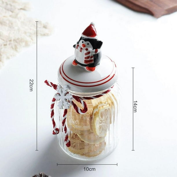 Christmas Candy Jar with Cute Lids, Glass Candy Jars, Candy Buffet