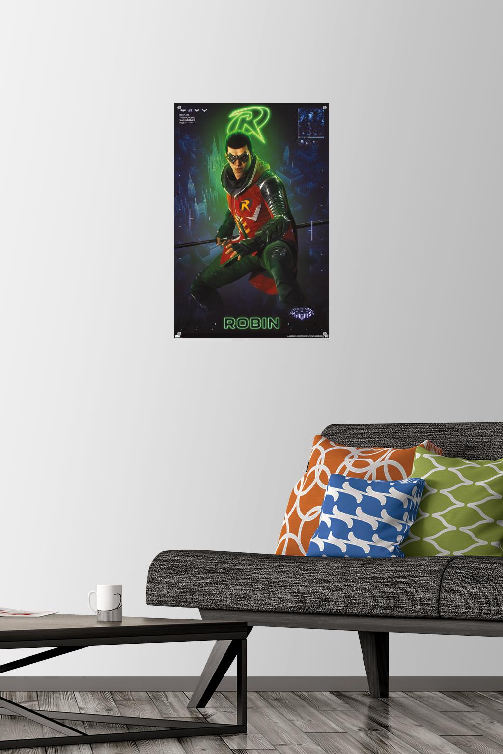 DC Comics Gotham Knights - Robin Wall Poster with Push Pins, 14.725" x 22.375"