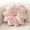 pink, variant on KOGITI Flower Pillow Cushion Round Decorative Throw Pillow,for Sofa Bed, Soft Round 15.7 Velvet