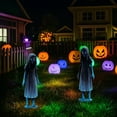 thumbnail image 4 of Halloween Yard Signs Outdoor Decorations, 2pcs Scary Evil Spirit Stakes for Lawn Garden Halloween Party Home Decor, 4 of 5