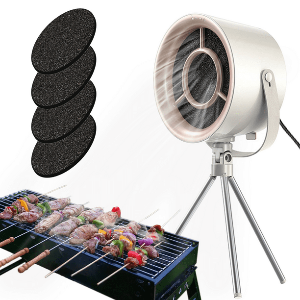 Campana extractora portátil, extractor de aire para cocina con potente succión y bajo nivel de ruido, minicampanas extractoras colgantes de velocidad ajustable para barbacoas de interior, fondue y