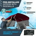KNOX Universal 4 Bow Bimini Top Replacement Canvas & Detachable