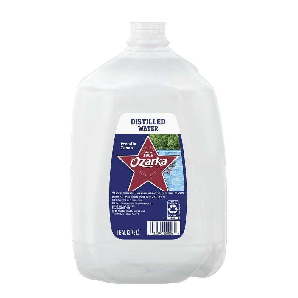 OZARKA Brand Distilled Water, 1-gallon plastic jug ...