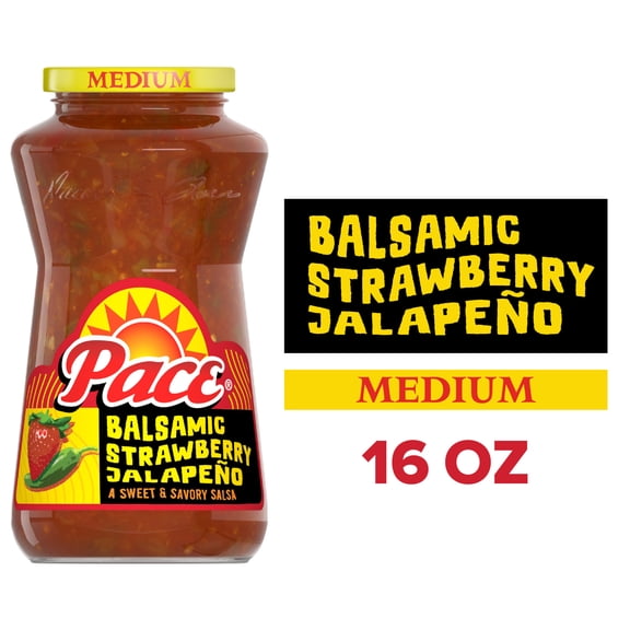 Pace Balsamic Strawberry Jalapeno Salsa, 16 oz Jar