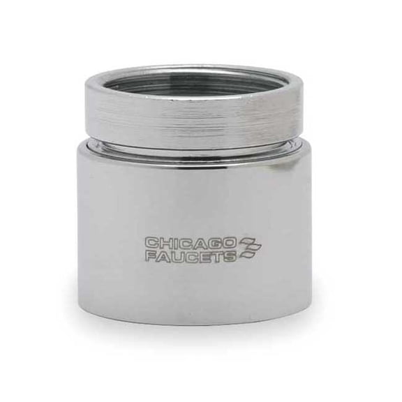 Chicago Faucet Spray Outlet,Brass,13/16 in - 24,Chrome E28-5JKABCP