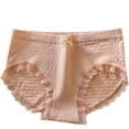 thumbnail image 1 of FAIWAD Womens Seamless Underwear High Waisted Lace Patchwork Stretch Comfort Breathable Briefs, 1 of 3