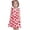 Watermelon Red, variant on Kids Toddler Girls Dress Sweet Apple Fruit Print Flutter Sleeve Crew Neck A-Line Summer Dresses for Vacation Outing Casual Boho Sundress