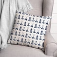 thumbnail image 3 of Creative Products Nautical Icons Navy 18x18 Spun Poly Pillow, 3 of 3