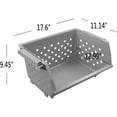 thumbnail image 2 of 3-pack Stackable Storage Baskets, Plastic Stacking Organizer Bins, 2 of 7