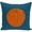 Blue, variant on Simply Daisy 16" x 16" Li'l Pumpkin Holiday Print Pillow, Teal