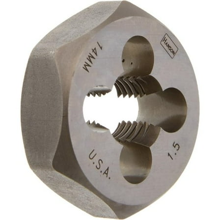 IRWIN HANSON 6950ZR Hexagon High Carbon Steel Die, 14mm - 1.50