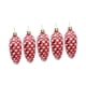 thumbnail image 3 of 5 piezas de adornos de piñas de Navidad colgantes brillantes para árbol de Navidad rojo, 3 of 9