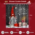thumbnail image 5 of Merry Christmas Shower Curtains for Bathroom, Red Truck & Gnomes & Snowman Winter Waterproof Fabric Shower Curtain, Farmhouse Shower Curtain for Home Bathroom Decor 72x72 Inches (10), 5 of 5