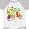 thumbnail image 4 of Inktastic My First Halloween Train with Pumpkins, Bats, Cat,and Ghost Boys or Girls Baby Bodysuit, 4 of 5