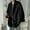 Black, variant on Men's Oversized Corduroy Button Down Shirts Loose Long Sleeve Lapel Collared Casual Cardigan Tops Solid Long Shirts with Pocket Black 10