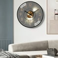 thumbnail image 4 of Fall Decor 8 Inch Modern Wall Clock Silent Non Ticking Battery Operated Wall Mounted Clock Living Room Bedroom KitchenOffice Classroom Decor, 4 of 6