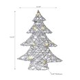 thumbnail image 2 of Led White and Silver Paper Christmas Tree Small 15.75", 2 of 3