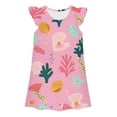 thumbnail image 1 of Robes pour Filles Décontractées Sans Manches Robe d'Été Confortable Coupe Ample Tenue de Jeu Ensembles pour Tout-Petits pour Âges 3-10 Ans, 1 of 2