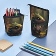 thumbnail image 4 of Kdxio Telescopic Pencil Bag Pen Holder Stationery Case,Stand-up Retractable Transformer Bag Organizer for Christmas Holiday(Cute Leaf Animal), 4 of 6