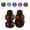 Brown, variant on SupreGear Quad Cane Tips 1/2 in – 4 Pack Non-Slip Rubber Feet for Canes, Extreme Grip, Purple