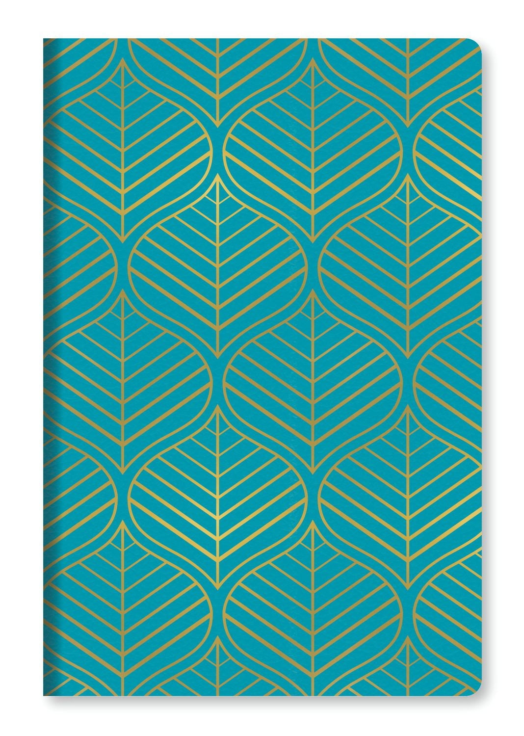 Markings by C.R. Gibson Medium Leather Flexi Journal, Blue with Gold