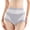 Grey, variant on Womens Underwear Breathable Comfortable High Waist Thin Ice Non Marking Body Shaping Briefs Full Coverage Panties