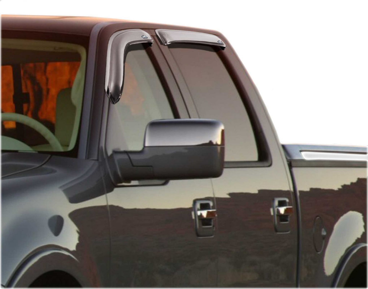 No Drill Installation Auto Ventshade 684443 Chrome Ventvisor 4 pc
