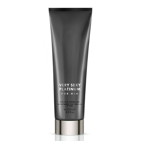 Very Sexy Platinum for Him 2 in 1 Hair & Body Wash 8.4 Oz