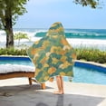 thumbnail image 3 of Yayeee Kids Hooded Towel with Hand Pockets Beach Soft Absorbent Bath Wrap 50 x 23.5 inch, Whimsical Dinosaur Pattern, 3 of 5