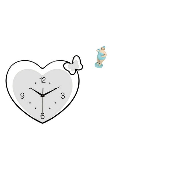 Reloj de pared,Reloj de pared acrílico para oficina en casa,sin tictac,Figura de dama en traje de baño,Figura de dama en traje de baño para decoración de mesa,Escultura de mujer de resina