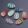 thumbnail image 4 of U8MO 10pcs 18x10mm Leaf Crystal Glass Loose Pendant Craft Beads Jewellery Making DIY-Dp Blue, 4 of 5