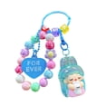 thumbnail image 4 of Lindo llavero con cuentas, dijes para bolso, colgantes para adultos y niñas. Azul, 4 of 9
