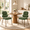 Olive Green, variant on Pinmoco Upholstered Dining Chairs Set of 2, Corduroy Kitchen Chairs with Padded Seat, Metal Legs, Beige