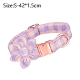 thumbnail image 2 of Flowered Dog Collar, Adjustable Dog Collar Floral Pattern, Pet Collar For Small Medium To Large Dogs, 2 of 5