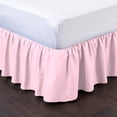 thumbnail image 2 of D.N.G. BEDDINGS 1 Piece Dust Ruffle Bed Skirt, 18 Inch Deep Pocket, 800 Thread Cotton 100% Egyptian Cotton, King Size (76" x 80") Inch, Solid Light Pink, 2 of 2