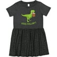 thumbnail image 3 of Inktastic Eggs-cellent Cute Easter T-rex Dinosaur Girls Toddler Dress, 3 of 5