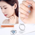 thumbnail image 2 of Qarigey 1 par de pendientes de cobre, joyería de moda, accesorios para mujer, cierre de piel, suministros ligeros de moda para mujer Ropa, zapatos y accesorios Miscelánea Azul Qarigey AP018702-01, 2 of 6