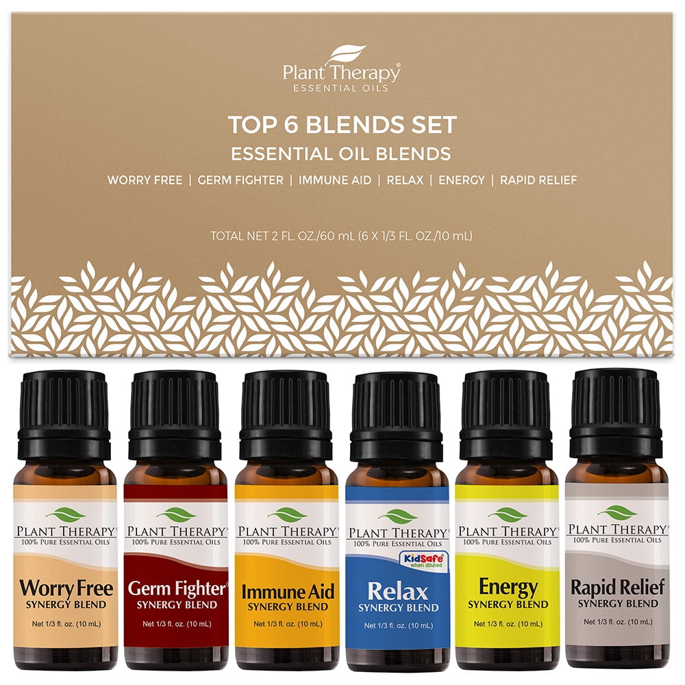 Plant Therapy Essential Oils Top 6 Blends Set 100 Pure